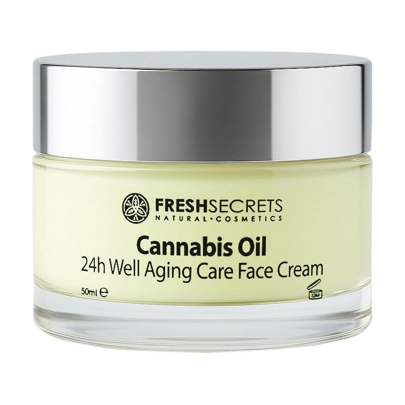 Крем для обличчя Madis Fresh Secrets Cannabis Oil 24h Well Aging Care Face Cream, 50 мл